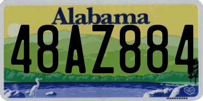AL license plate 48AZ884