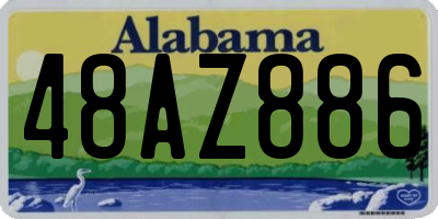 AL license plate 48AZ886