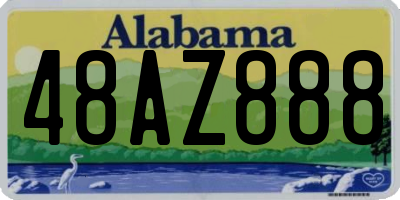 AL license plate 48AZ888