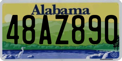 AL license plate 48AZ890