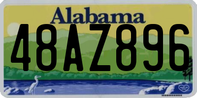 AL license plate 48AZ896