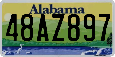 AL license plate 48AZ897