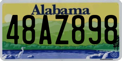AL license plate 48AZ898