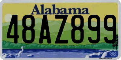AL license plate 48AZ899