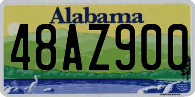 AL license plate 48AZ900
