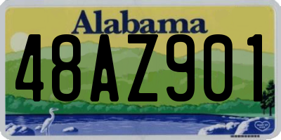 AL license plate 48AZ901