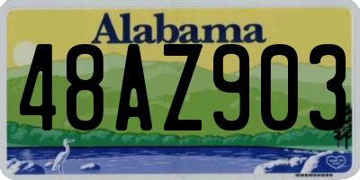 AL license plate 48AZ903