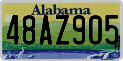 AL license plate 48AZ905