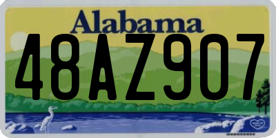 AL license plate 48AZ907