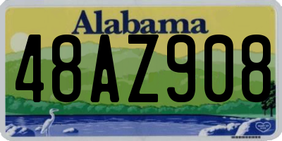 AL license plate 48AZ908