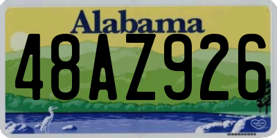 AL license plate 48AZ926