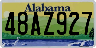 AL license plate 48AZ927