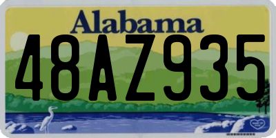 AL license plate 48AZ935