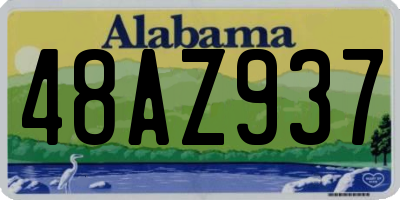 AL license plate 48AZ937