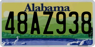 AL license plate 48AZ938