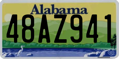 AL license plate 48AZ941