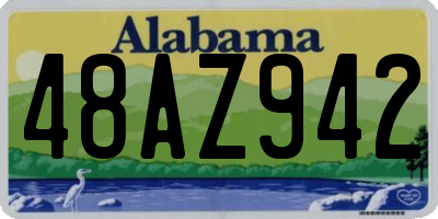 AL license plate 48AZ942