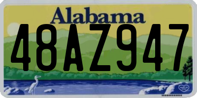 AL license plate 48AZ947