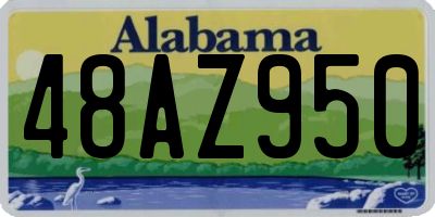AL license plate 48AZ950