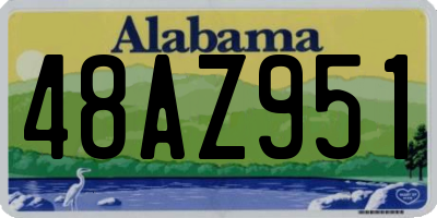 AL license plate 48AZ951