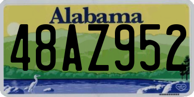 AL license plate 48AZ952