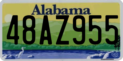 AL license plate 48AZ955