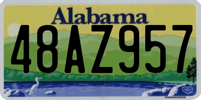 AL license plate 48AZ957