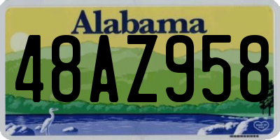 AL license plate 48AZ958