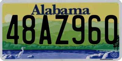 AL license plate 48AZ960