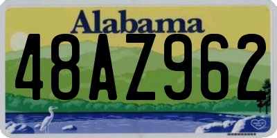 AL license plate 48AZ962