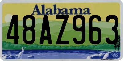 AL license plate 48AZ963