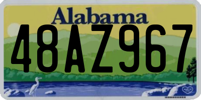 AL license plate 48AZ967