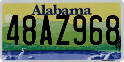 AL license plate 48AZ968
