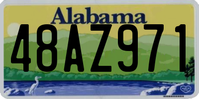 AL license plate 48AZ971