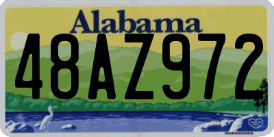 AL license plate 48AZ972