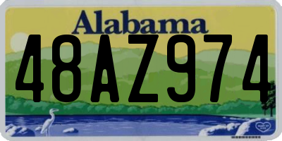 AL license plate 48AZ974