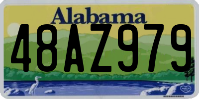 AL license plate 48AZ979