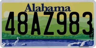 AL license plate 48AZ983