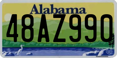 AL license plate 48AZ990