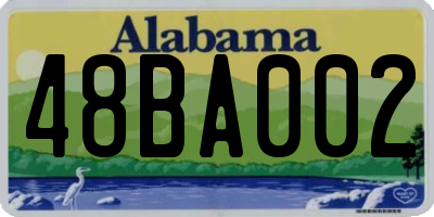 AL license plate 48BA002