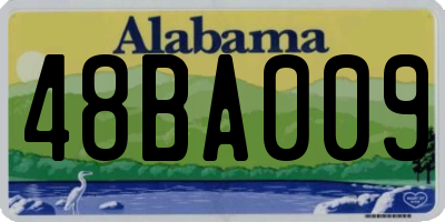 AL license plate 48BA009