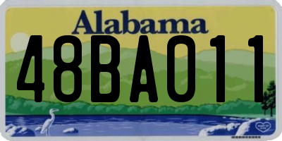 AL license plate 48BA011