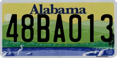 AL license plate 48BA013