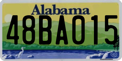 AL license plate 48BA015
