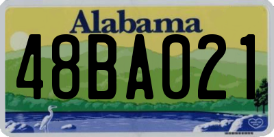 AL license plate 48BA021