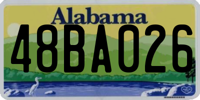 AL license plate 48BA026