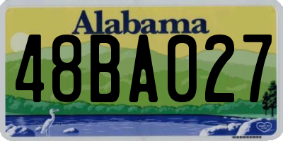 AL license plate 48BA027