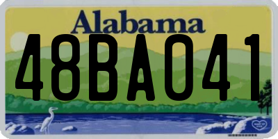 AL license plate 48BA041
