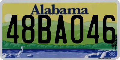 AL license plate 48BA046