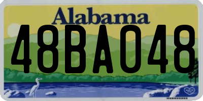 AL license plate 48BA048